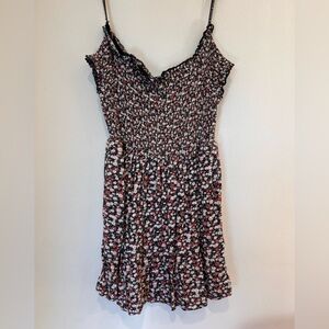 Floral girls Volcom strapy dress size 7/8 near new condition